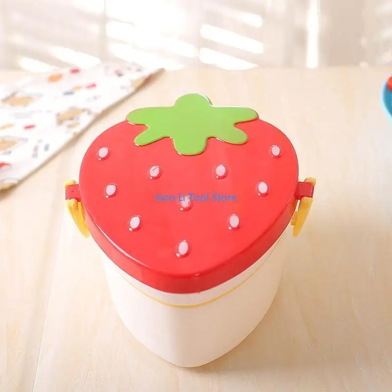Y08D Boîte à lunch Conteneurs pour enfants Adultes Boîte à bento Strawberry Lunches Bento Boîtes Boîte à soupçon Microwavable à