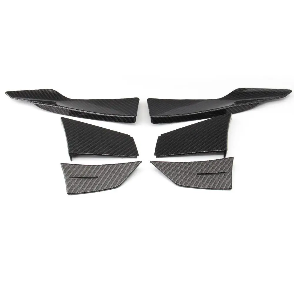 Carro dianteiro Bumper Lip Splitter, Corpo Anti-Colisão Fins Spoiler, Canards Decoração Kit, Acessórios exteriores, 1 Par