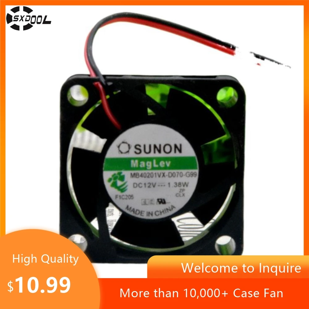 

Для Sunon MB40201VX-D070-G99 12 В 1,38 Вт 4 см 4020 вентилятор с магнитной подвеской