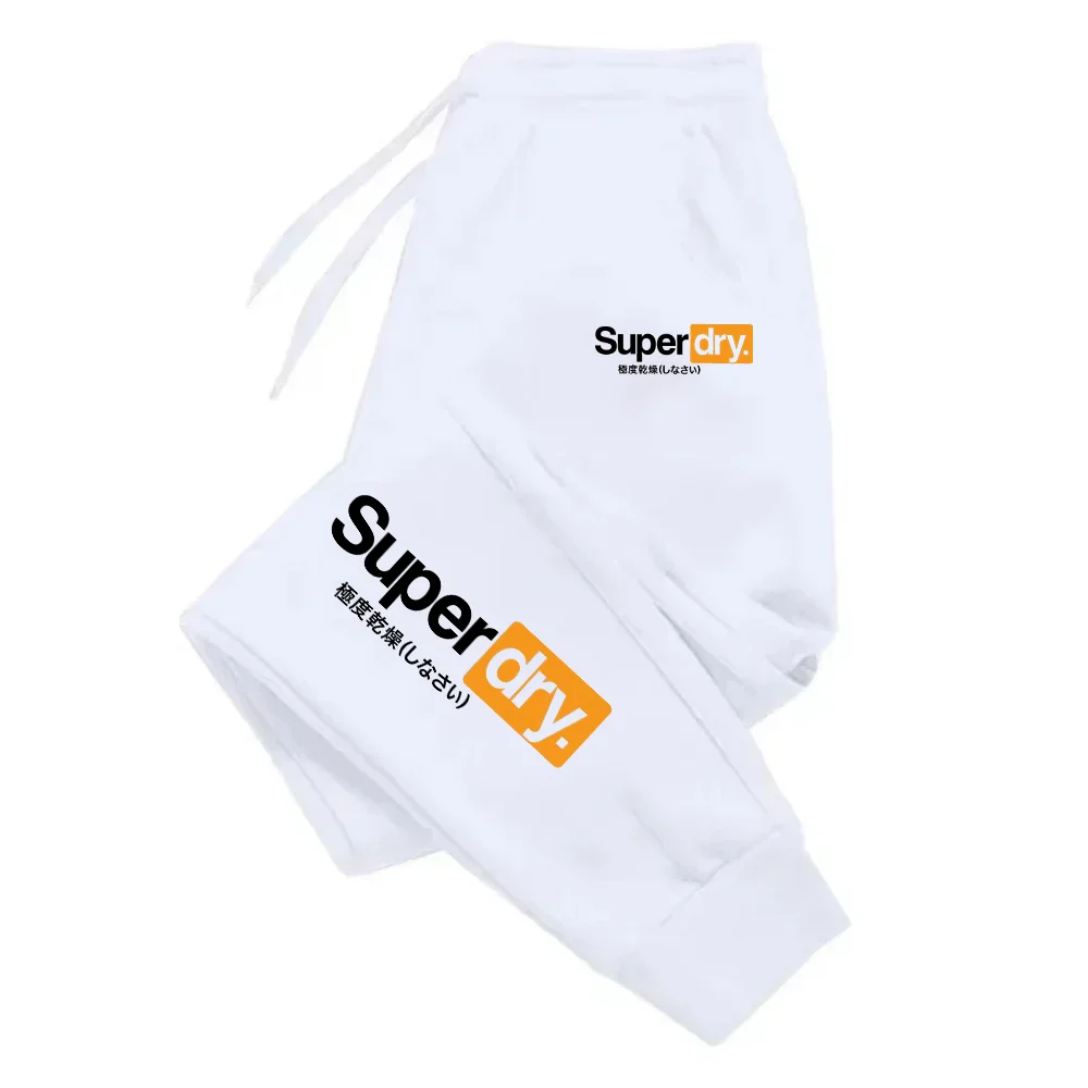 SUPERDRY العلامة التجارية الجافة للغاية Harajuku طباعة تنوعا بلون الرياضة في الهواء الطلق اللياقة البدنية اليومية تنفس عارضة الرجال Sweatpants