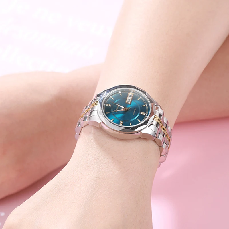 Dianpai Automatic Mechanical Watch Fashionable and Versatile Night Glow Waterproof Couple Watch