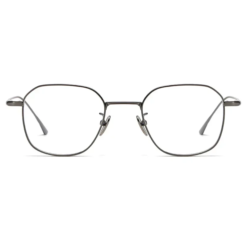 

Ollymurs Korean Style Men and Women Fashion Retro Ultra-light Optical Alloy Glasses Titanium Frame Prescription Eyeglasses 1909