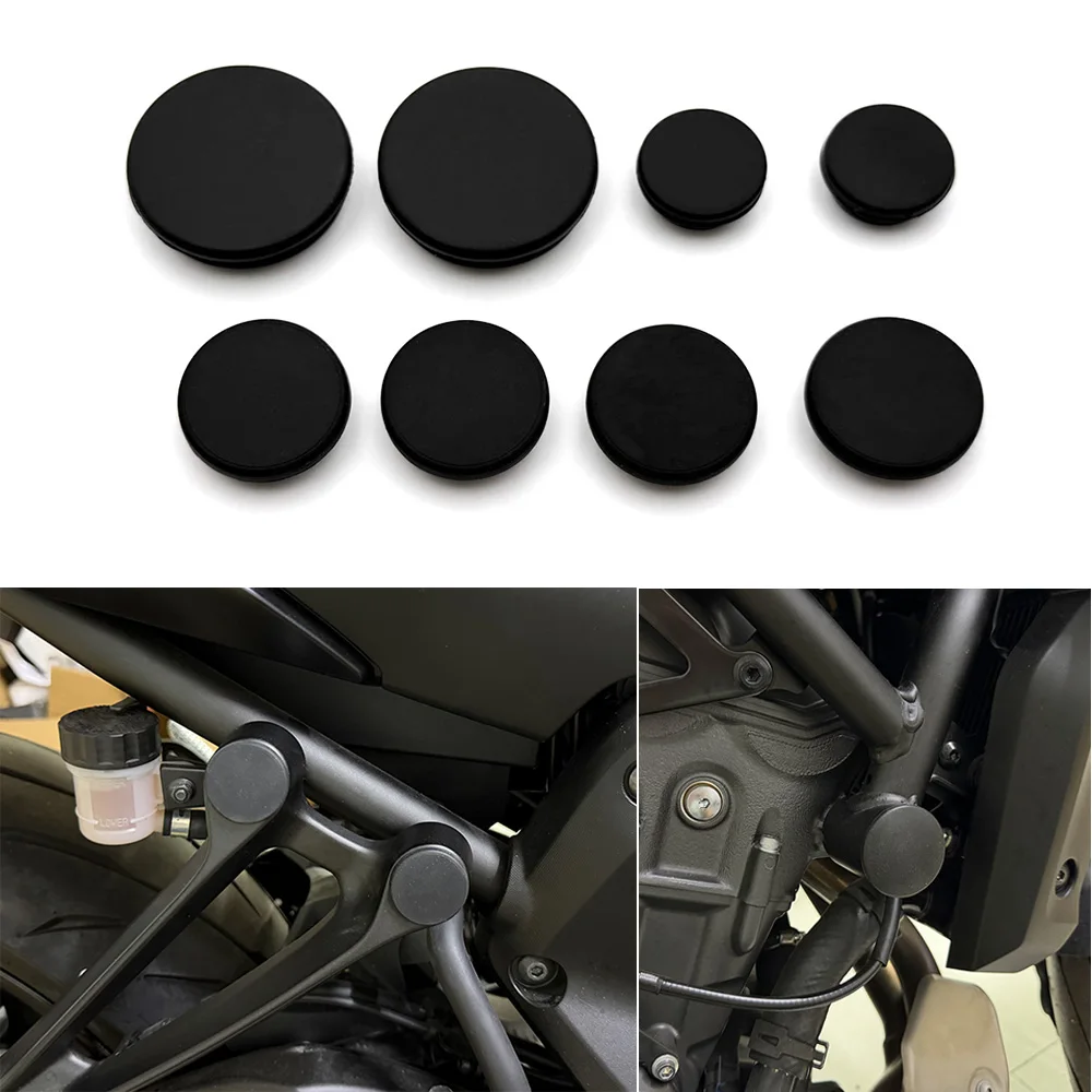 

For Yamaha MT-07 Tracer700 XSR700 2013-2024 2025-2026 Motorcycle MT07 Frame Hole Cover Caps Plug Decorative Frame Cap Se