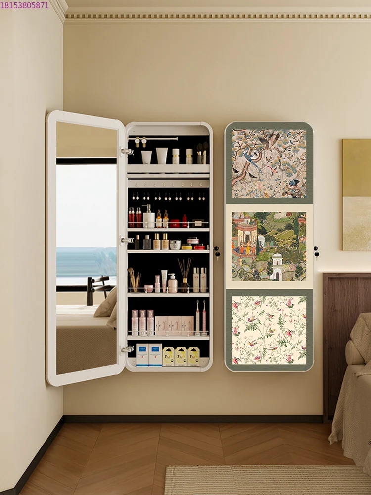 Full-body hidden hidden invisible storage wall hanging painting decoration integrated storage cabinet