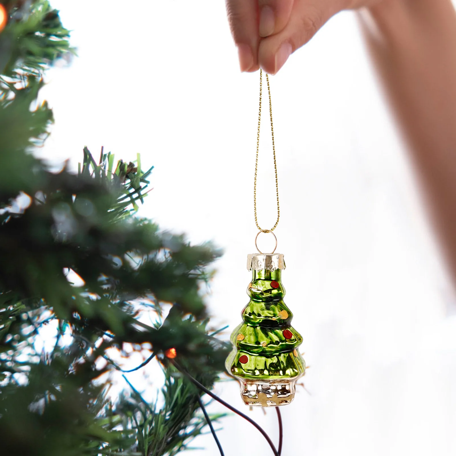 

6 Pcs Tree Decorations Small Ornaments Decorative Hanging Minature Pendant Holiday for Creative