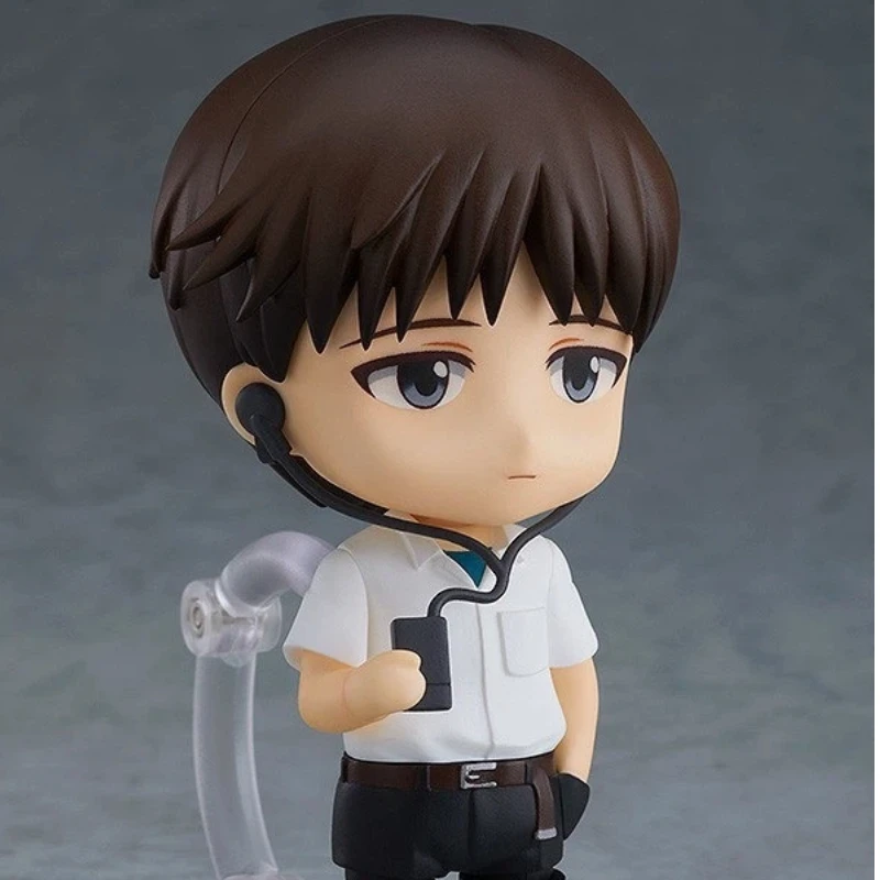 10cm Anime EVA Ikari Shinji Q version Joint mobility Action Figure PVC Model Toys doll Desk Decor Collectible Gifts