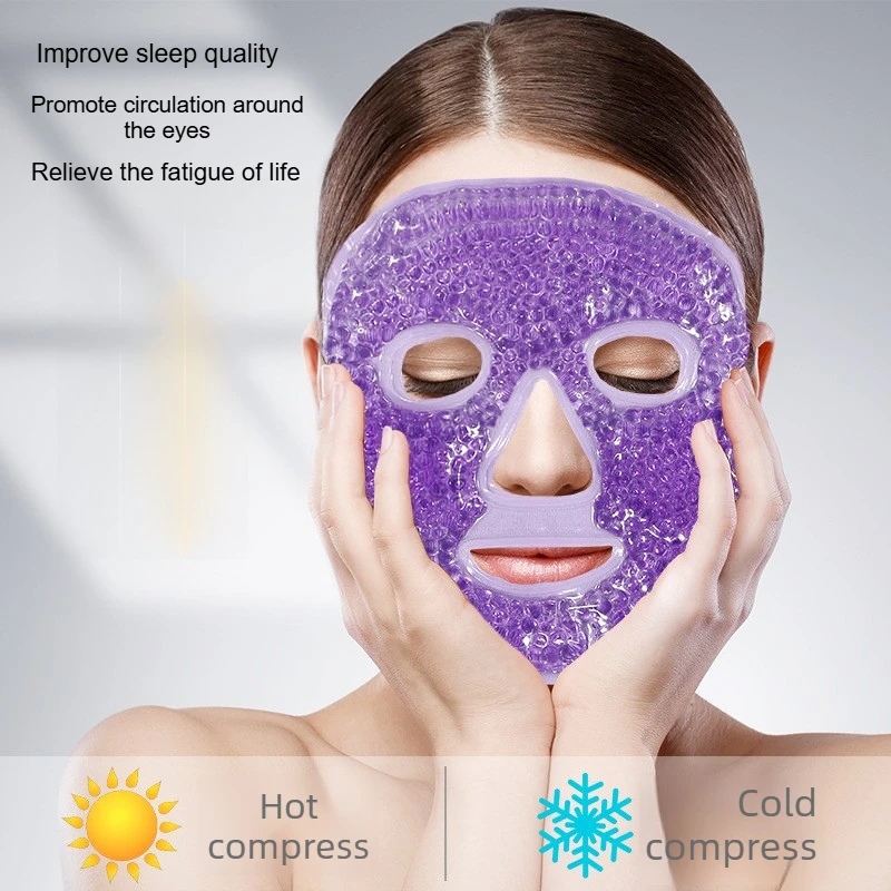 Cooling Mask Ice SPA Face Cold Compress Eyes Mask Sleeping Ice Pack Relieve Stress Headache Gel Package for Women Face Care Tool
