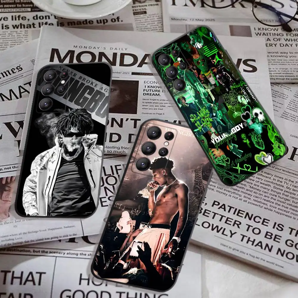 Rapper YoungBoy Phone Case For Samsung S 24 fe 25 Ultra plus 20 lite 21 30 22 23 24 22 Ultra 5G Fundas
