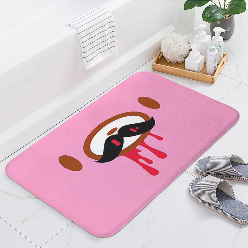 Porch Foot Mat Non-slip D-Gloomys Bear Custom Doormat Entrance Door Corridor Carpet for Kitchen Hallway Balcony Bedroom Bath Rug