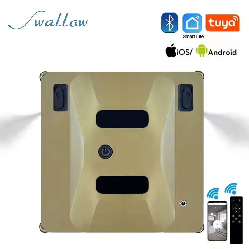 Aspirapolvere elettrico per finestre di tipo quadrato dal design più recente Robot per finestre in vetro Robot per pulire le finestre