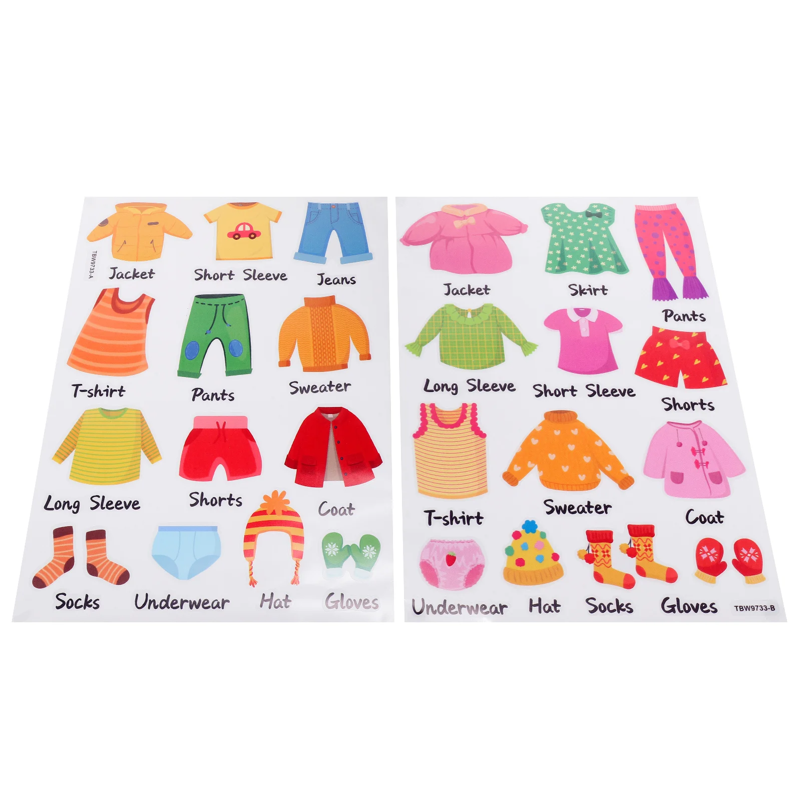 Wardrobe Stickers Dresser Decor for Closet Clothes Classification Labels Kids Organization Decal Dressing Table Baby