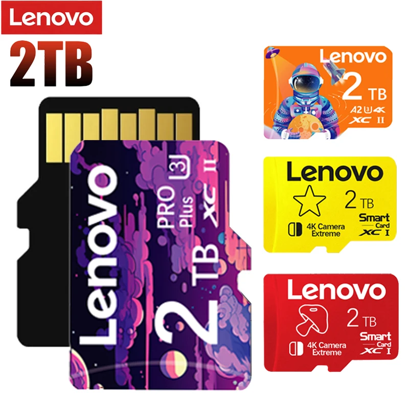 Karta pamięci Lenovo 128GB 256GB 1TB 2TB klasa 10 V30 TF karta 512GB Mini SD szybka karta Micro TF SD do przełącznika Nintendo