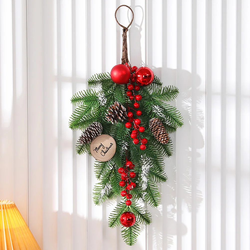 Christmas Door Decor Mailbox Swag Wreath Front Garland Wall Hanging Decorations Xmas Tree Halloween Indoor