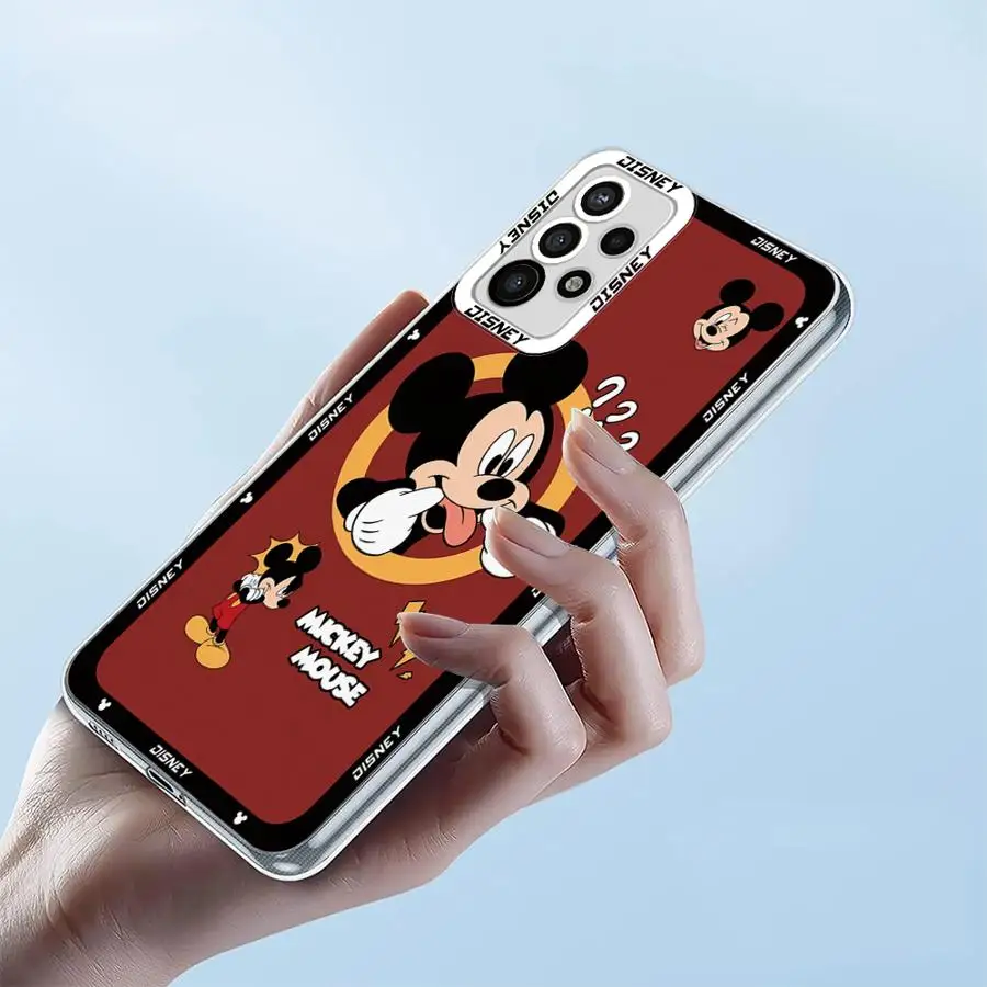 Disney Mickey Donald Duck Phone Case for Samsung Galaxy A35 A55A53 A54 A73 A34 A33 A25 A24 A13 A14 A15 Soft Transparent Cover