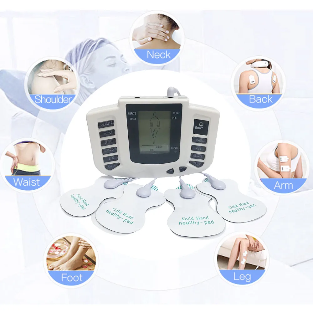 Fysiotherapie Tientallen Apparatuur Voor Body Terug Voet Massager Eletric Spierstimulator Ems Tens Machine Massage Gereedschap Gezondheidszorg