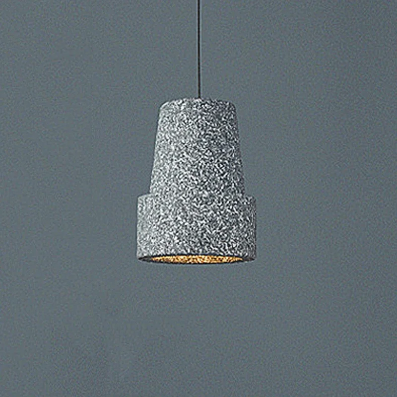 High Density Polystyrene Led Light Body Dark Red Coffee Shop Clothing Room Droplight Wabi Sabi Restaurant Bedroom Pendant Lamp