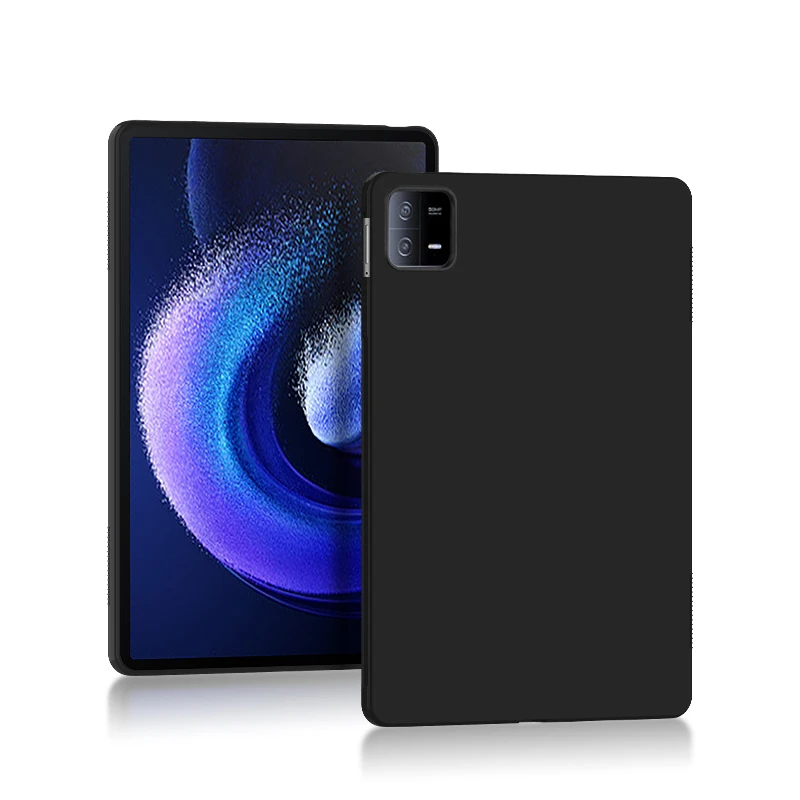 AJIUYU Tablet Soft Case For Xiaomi Pad 6 Pro 11 Inch Mi Pad 6 MiPad 6 Pro MiPad6 Silicone TPU Black Protective Shell Back Cover