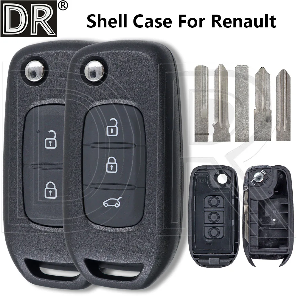 

Great 2/3 Button Replacement Flip Car Remote Key Shell Case For Renault Kadjar Megane Logan Duster Sandero Oroch Clio5 Twingo