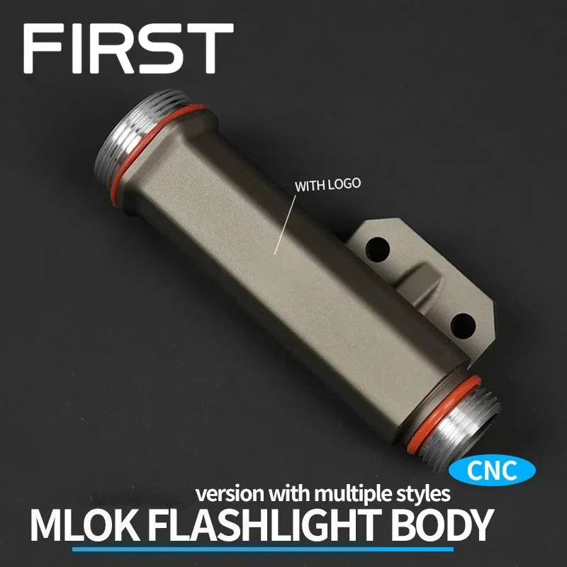 

Тактический фонарь V2: Алюминиевый кронштейн для основного блока, совместим с аккумуляторами 18650/18350, система MLOK, аксессуары для оружия и шлемов