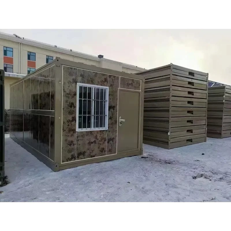 2026Hot 20ft Modular Prefab Tiny Office Folding Container House Temporary Living Post-disaster Reconstruction