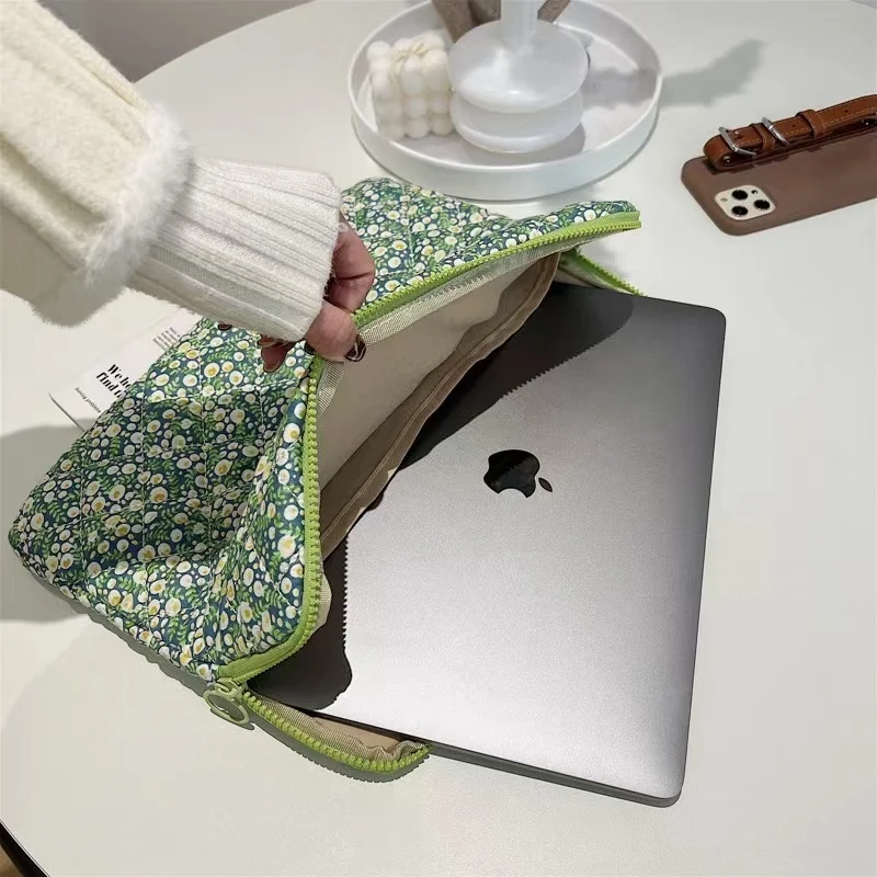 Flower Pattern Laptop Sleeve Case Bag for Macbook Air Pro 11 13 14Inch M1 M2 Mac Book Cover for Ipad Pro 11 12.9 2021 Laptop Bag