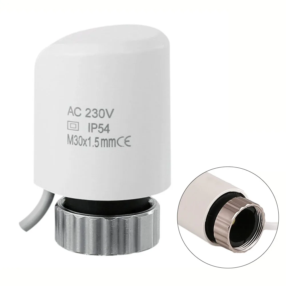 AC230V Electric Thermal Actuator Heating Actuator Valve For Underfloor Heating Radiator Valve Systems Electrothermal Actuator