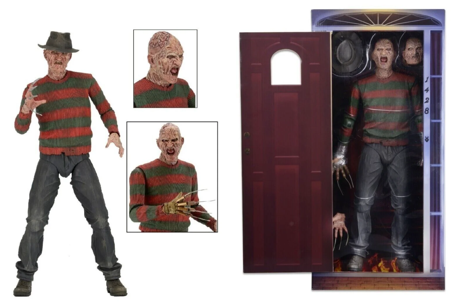 

In Stock NECA Original Nightmare on Elm Street Freddy Freddy Vengeance 1/4 Doll Models Collect 45cm Boxed