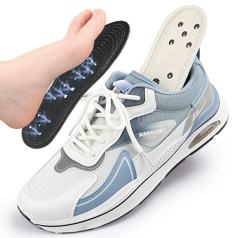 Magnetfeldtherapie-Massage-Einlegesohlen für Männer, Fußakupressur, magnetische Einlegesohle für Schuhe, Sohle, Unisex, Memory-Schaum-Schuhpolster, EU 34–47, 1 Paar