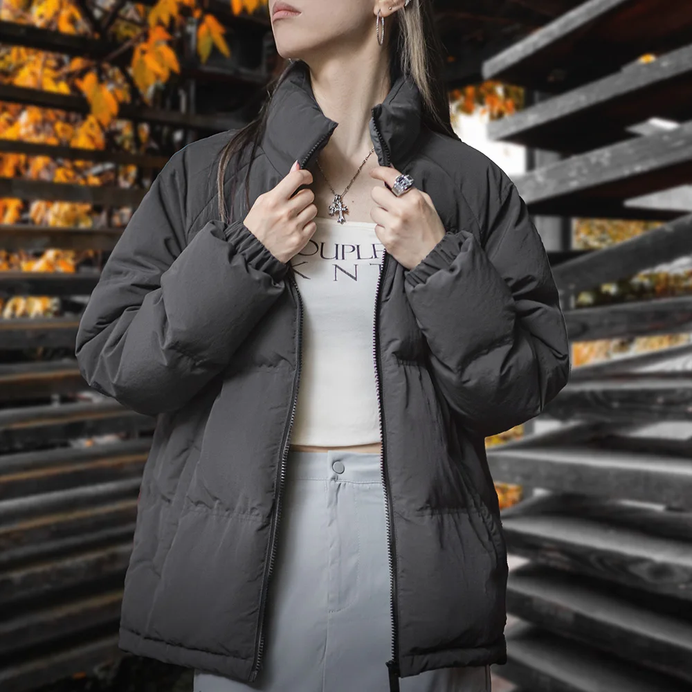 Madenผู้หญิงลงเสื้อแจ็คเก็ตฤดูใบไม้ร่วงฤดูหนาว90% เป็ดสีขาวลงหนาและWarm Stand Collarเสื้อแจ็คเก็ตWindproof