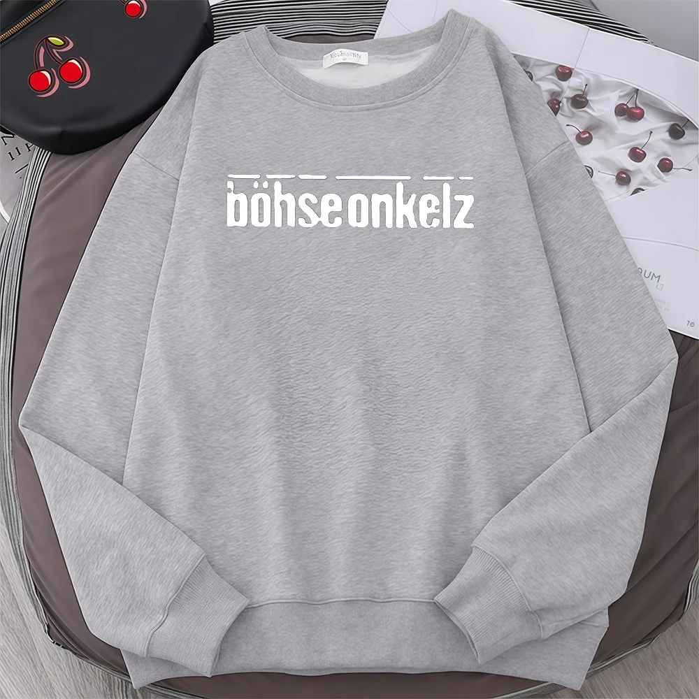 Thanks for Nothing Printed Hoodies Heavy Metal Band Bohse Onkelz Women Men Streetwear Pullover Hoodies Harajuku Tracksuit 2026
