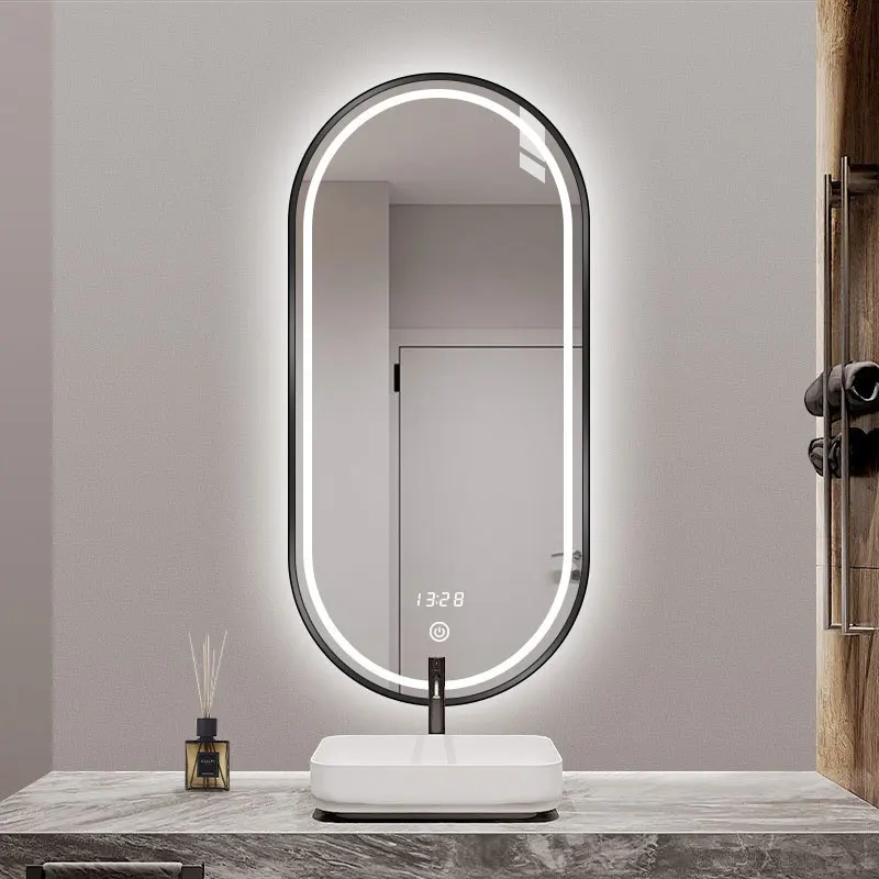 Oval Bathroom Mirror Living Room Nordic White Living Room Luxury Mirror Standing House Specchio Da Parete Nordic Home Decor