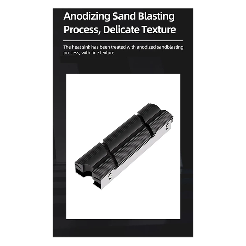 M.2 2280 SSD بالوعة الحرارة على الوجهين TEUCER للكمبيوتر / PS5 M2-9 مع وسادة حماية من السيليكون الحراري مبدد حرارة الحالة الصلبة