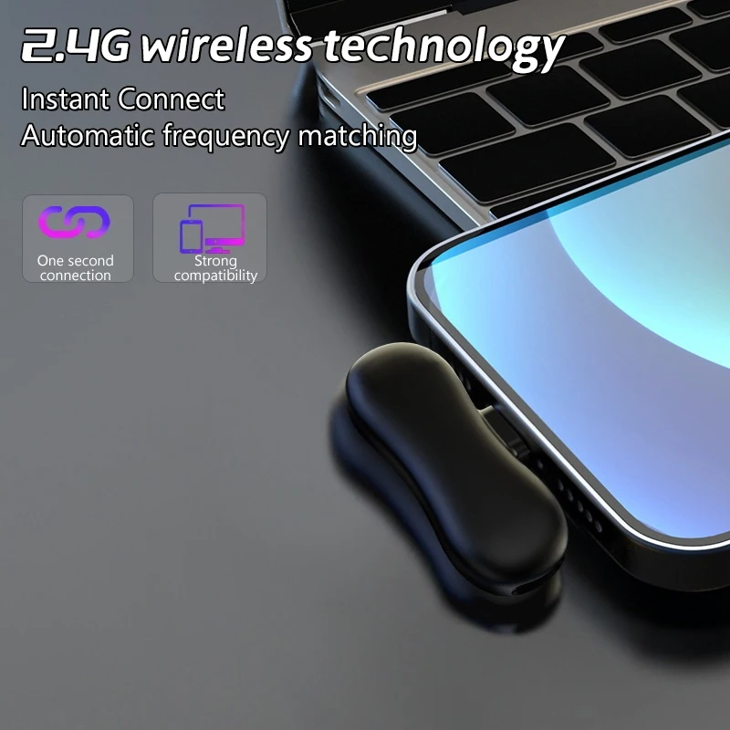 تتدفق بحرية مع ميكروفون Lavalier اللاسلكي المحمول الذي يعمل على YouTube وFacebook. #4