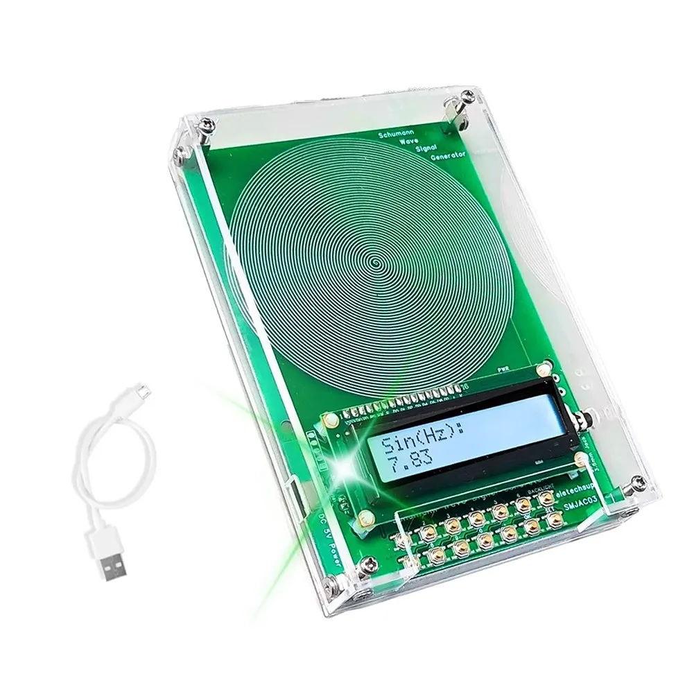 DC 4-15V 7.83Hz Schumann Wave Generator 0.01Hz~100kHz Pure Sine Wave FM Signal Generator Audio Resonator Generator
