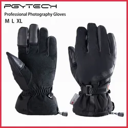 PGYTECH Professional Photography Gloves Non-slip Durable Genuine Leather Polyester Fiber 3M Cotton Material For Photographer