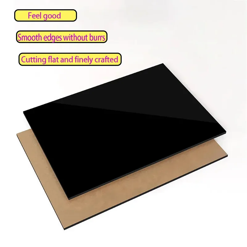 

Acrylic Board Glossy Semi-Transparent Black 2mm 3mm 4mm 5mm Thick Plastic Sheet Organic Glass Polymethyl Methacrylate Panel