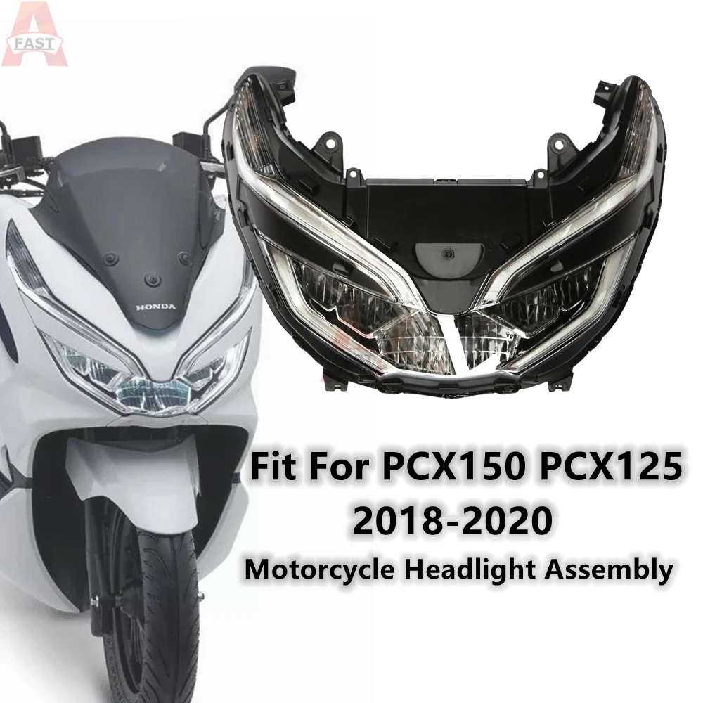 Fit For HONDA PCX125 PCX150 Motorcycle Headlight Assembly LED Headlamp PCX 125 150 2018-2020 2019 