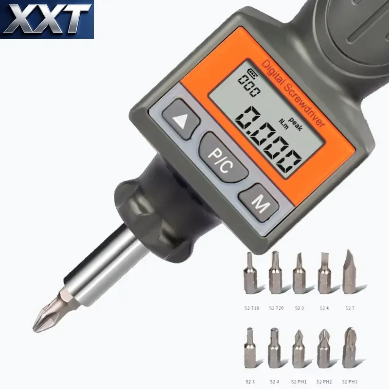 XXT Torque Industrial Screw Driver 0.001Resolution 0.05/0.5/0.2/2/0.4/4/0.8/8N.m Torque Industrial Screw Driver Digital