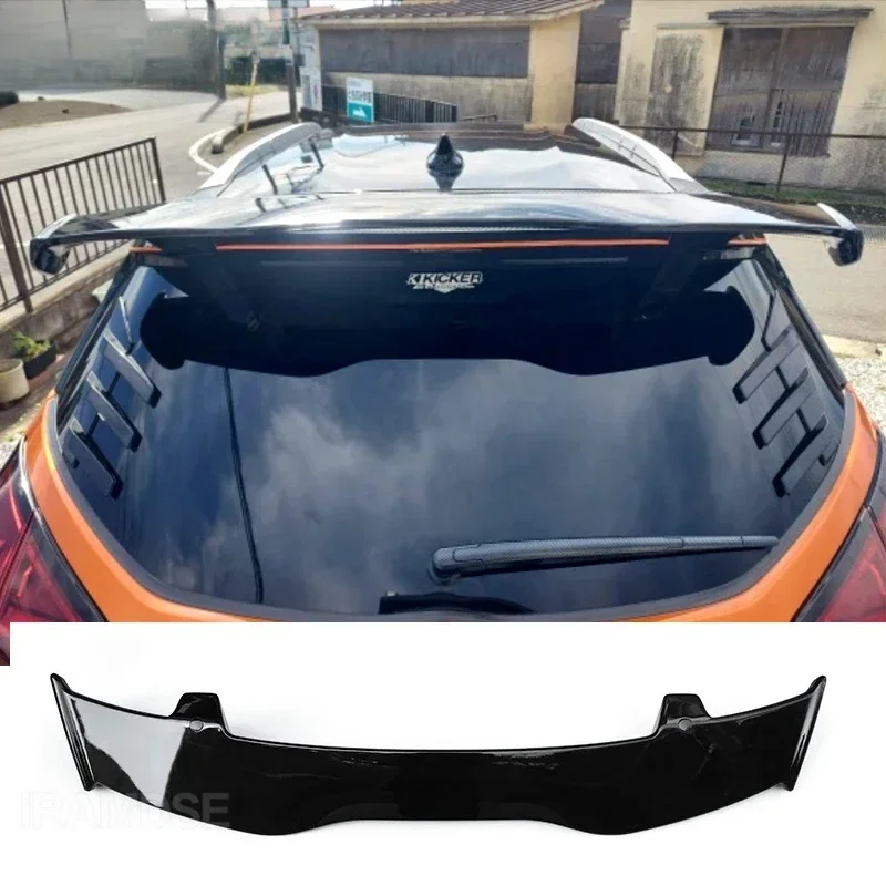 New! Tail Fin for Nissan Kicks 2015 to 2024 Spoiler Carbon Surface Rear Wing Accessories Transform the Style