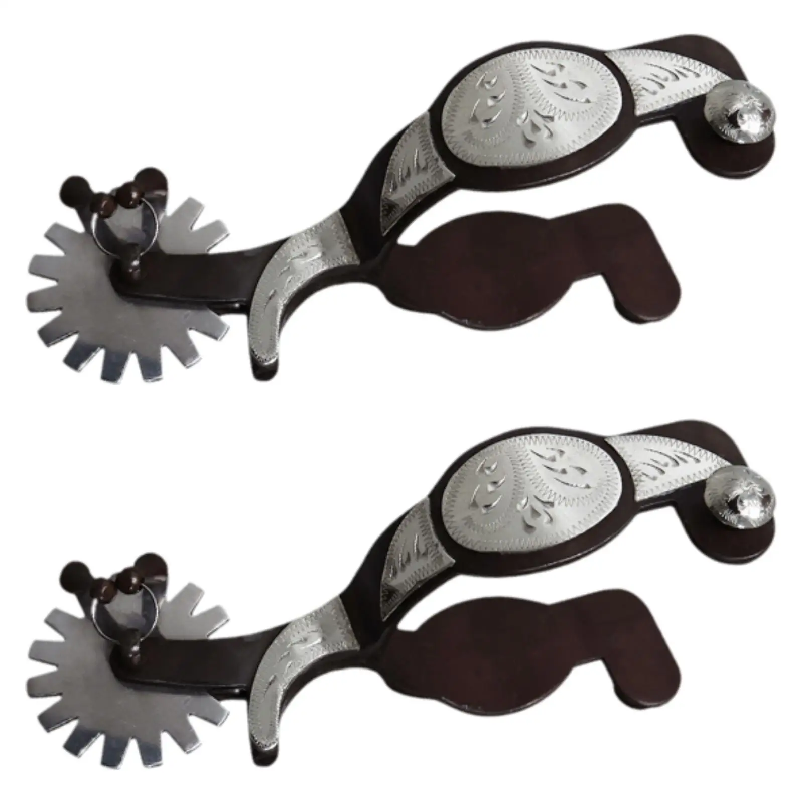 Set di 2 cavalli per equitazione western, stivale intagliato per allenamento equestre