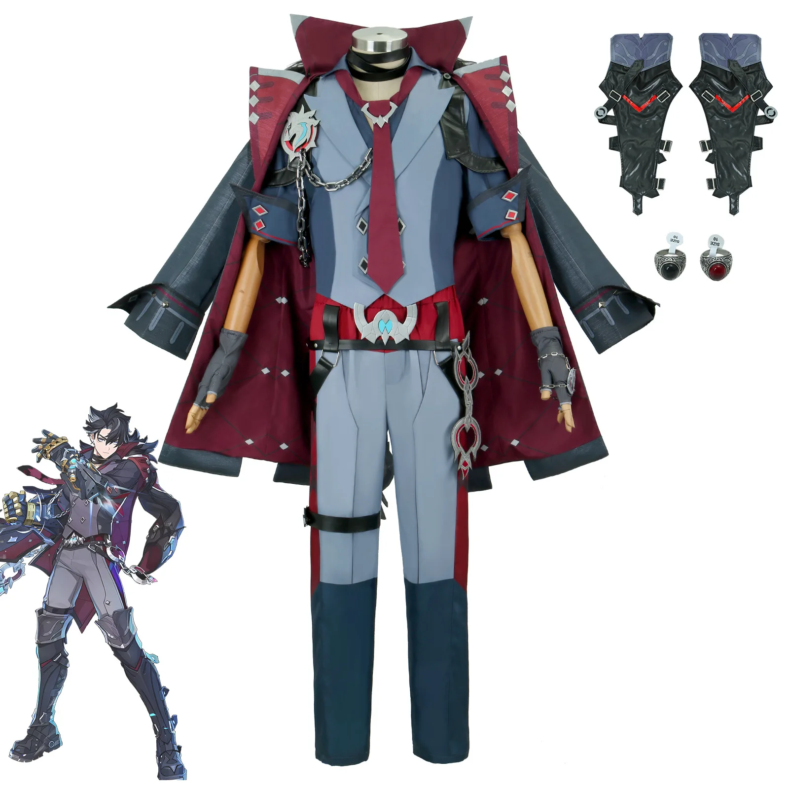 

Yuan God Cos Leos Leigh Fontaine Warden Cosplay Game Anime Suit