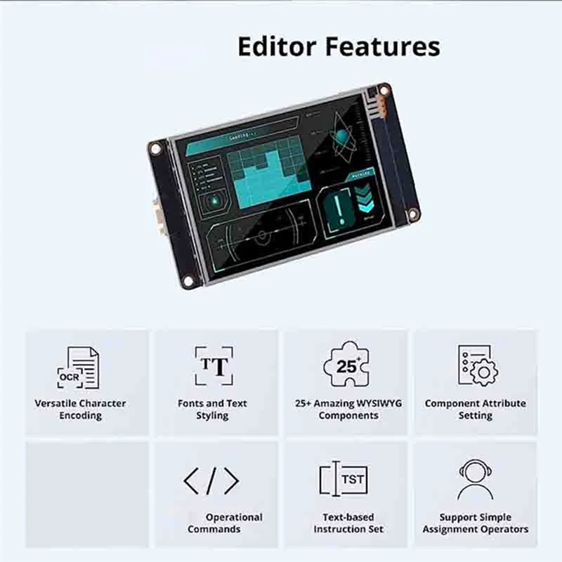 HMI LCD Display NX4832K035 3.5-Inch Resistive Display Enhanced Series UASRT TFT LCD Module