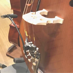 Supercardioid Condenser Microphone Suitable for Cello Musical Instrument Microphone with 48V Phantom Power Module Gooseneck Mike