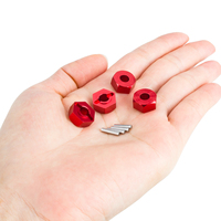 4Pcs Aluminum 12MM Wheel Hex Hub Adapter With 5mm Hole for MJX Hyper Go 16207 16208 16209 1/14 RC Car Upgrade Parts Accessories