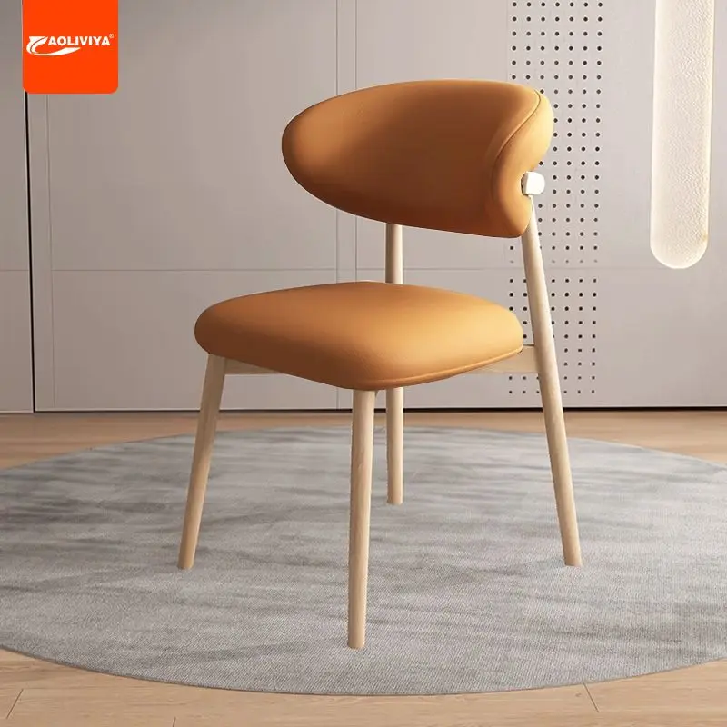 

AOLIVIYA Bar Stool Dining Chair Cafe Chair For Restaurant Hotel Home Use With Backrest A6