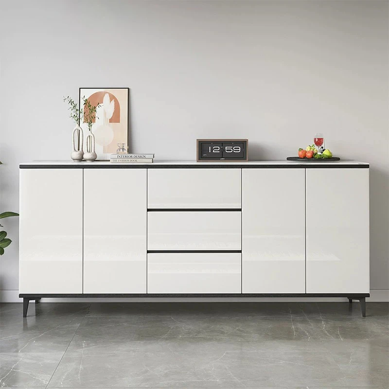 Nordic White Sideboards Kitchen Wood Modern Mid Century Modern Display Sideboards Shelf Schminktisch Farmhouse Furniture HDH