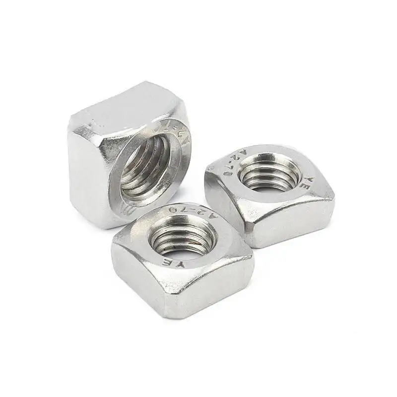 304 A2 Stainless Steel M3 M4 M5 M6 M8 M10 M12 Square Nuts Din557