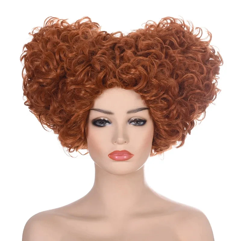 

w;2,c\4.g;High Quality Alice Wonderland Queen Cosplay Wig Red Orange Styled Curly Hair Halloween Party Anime Role 6,b'8\j'7/