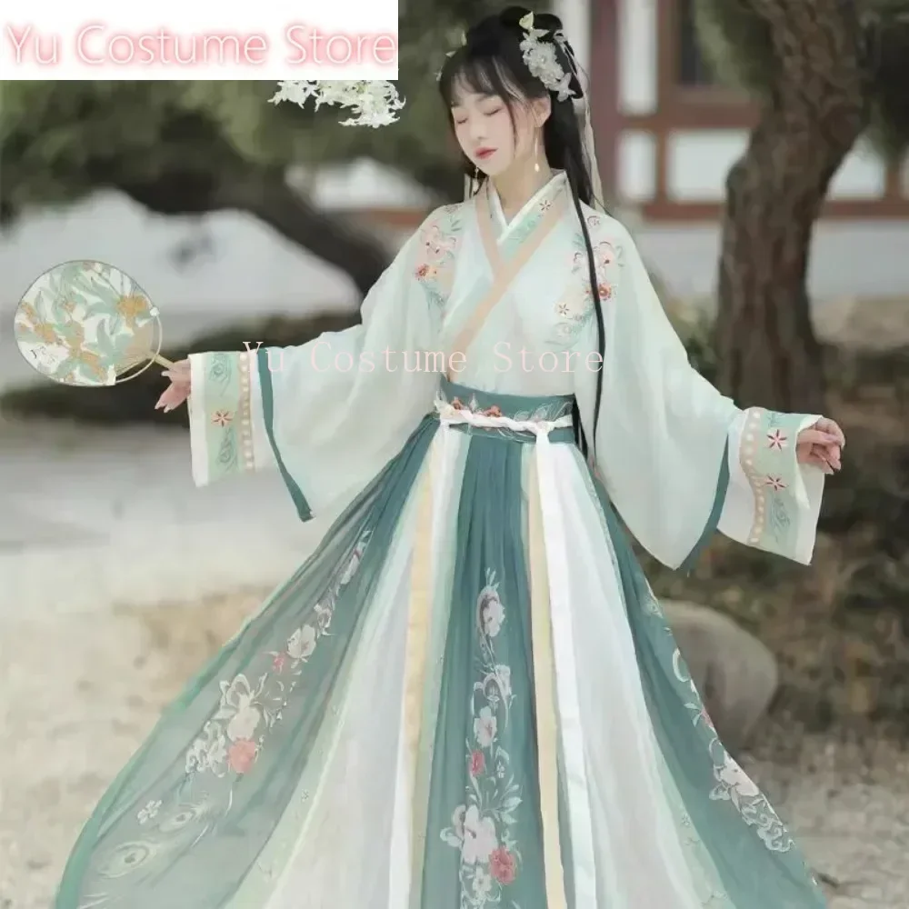 

Chinese Traditional Dress for Women Clothing Fairy Hanfu Fashion Clothes Ethnic Style Embroidery Party Stage Show Cosplay Yu