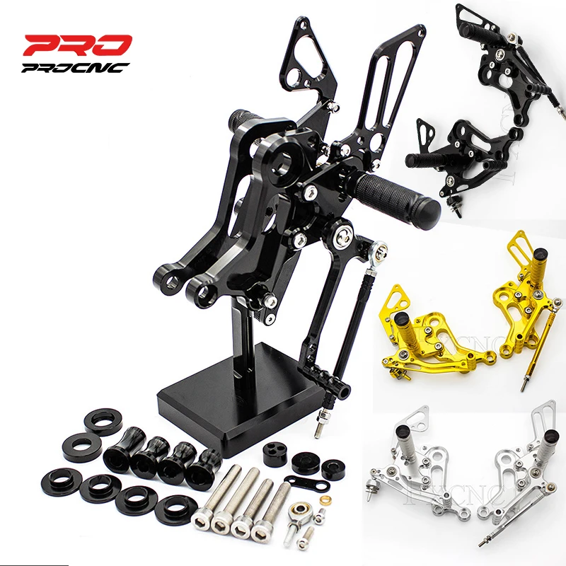 Aluminum Motorcycle Rearset Footrest Footpeg For Ducati Monster S2R S4R S4RS 2003-2008 Rearset Pedal Rear Set